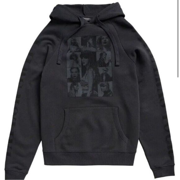 VGuC Taylor Swift Eras Tour Charcoal Gray Hoodie Sz Med - Picture 1 of 10